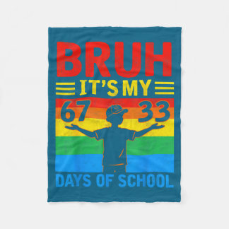 Zijn T-shirt Broer 67 33 Dagen School Fleece Deken