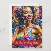 Zijn tijd om te feesten Babe - Uitnodiging (Voorkant)