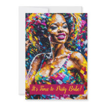 Zijn tijd om te feesten Babe - Uitnodiging