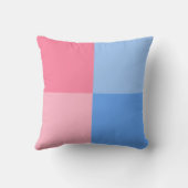 Zijn Twin Boy en Girl Cute Pink Baby Footprint Kussen (Achterkant)