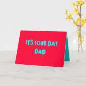 "ZIJN UW DAD van de DAG" > de Dag van Vaders Kaart (Gele Bloem)