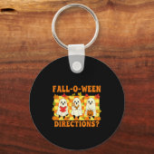Zijn uw Fall-o-ween-richtingen grappige spookleraa Sleutelhanger (Voorkant)