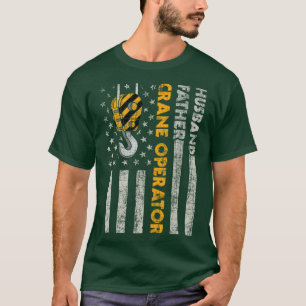 Zijn vader kraanmachinist bouwvakker TShi T-shirt