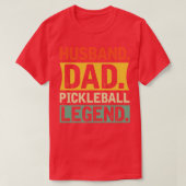 Zijn vader Pickleball Legend T-shirt (Design voorkant)