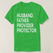 Zijn vader provider beschermer t-shirt (Design voorkant)