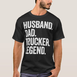 Zijn vader Trucker Grappige vrachtwagenchauffeur T T-shirt