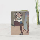 Zijn verjaardag Humor komische kalende kale  Kaart (Voorkant)