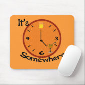 Zijn vijf uur ergens muismat (Met muis)