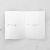Zijn Vows Card Minimalist Script Sage Green Kaart (Binnen)
