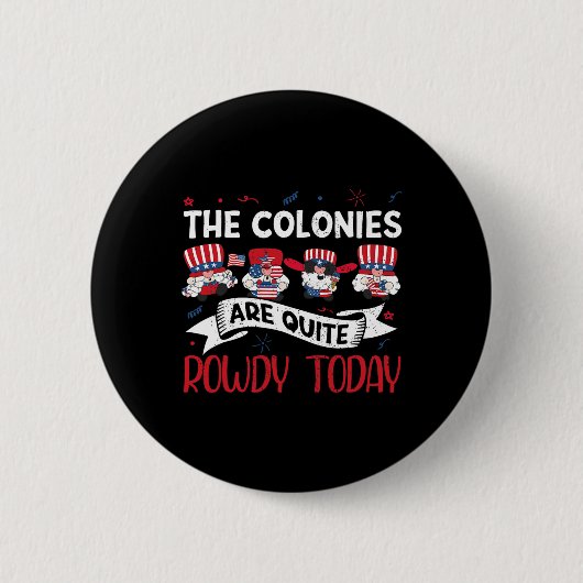 Zijn vrij bruisende onafhankelijkheidsdag grappig ronde button 5,7 cm (Voorkant)