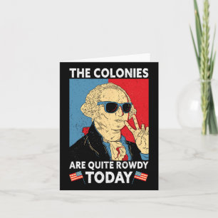 Zijn vrij rowdy Onafhankelijkheidsdag Grappige 4 j Kaart