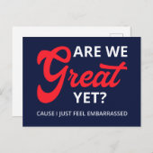 Zijn we al geweldig? Want ik schaam me voor IV Briefkaart (Voorkant / Achterkant)