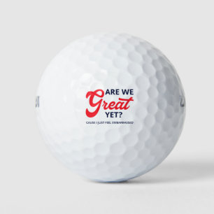 Zijn we al geweldig? Want ik voel me gewoon bescha Golfballen