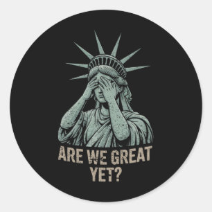 Zijn we een geweldig en toch anti-Trump politiek H Ronde Sticker