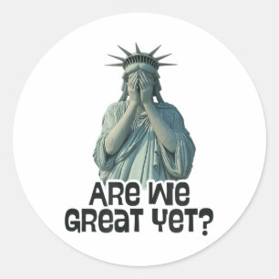 Zijn we een geweldig en toch anti-Trump politiek H Ronde Sticker