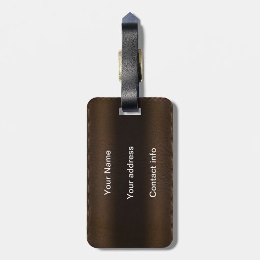 Zijn we er al? bagagelabel (Achterkant verticaal)