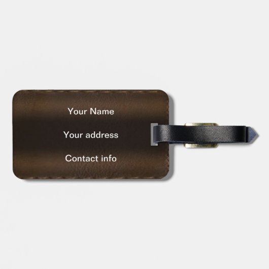 Zijn we er al? bagagelabel (Achterkant horizontaal)