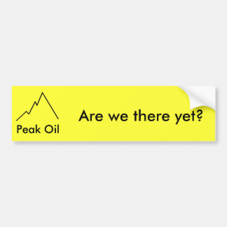 Zijn we er al? bumpersticker