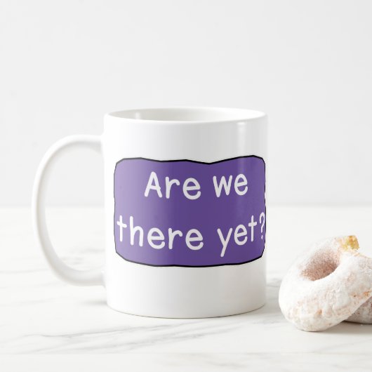 Zijn we er al? koffiemok (Met donut)