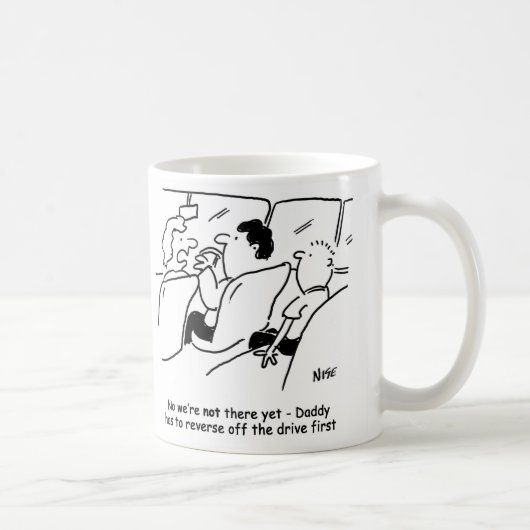 Zijn we er al? ongeduldig kind koffiemok (Rechts)