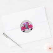 Zijn we er al? ronde sticker (Envelop)