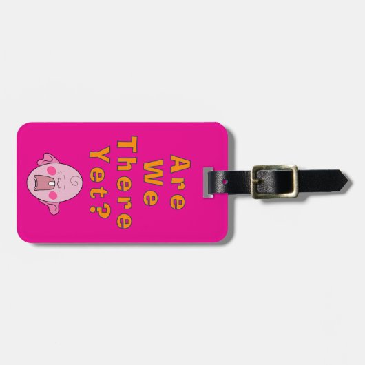 Zijn we er al? Travel Accessory bagagelabel (Voorkant horizontaal)