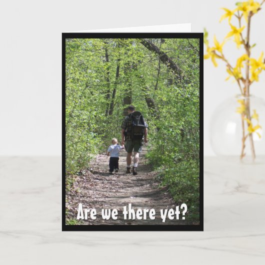 Zijn we er al? (Vaderdag) Kaart (Gele Bloem)