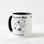 Zijn we er al? Voeg naam toe. Mok (Voorkant links)
