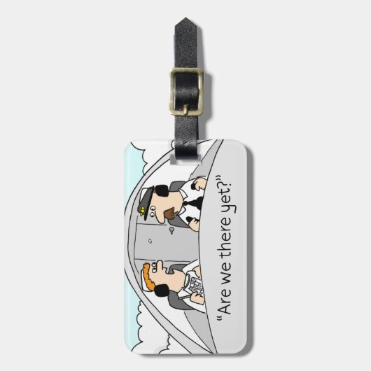 Zijn we er nog? Bagage label (Voorkant verticaal)