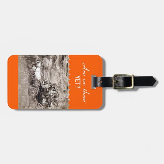 Zijn we er nog? Bagage label (Voorkant horizontaal)