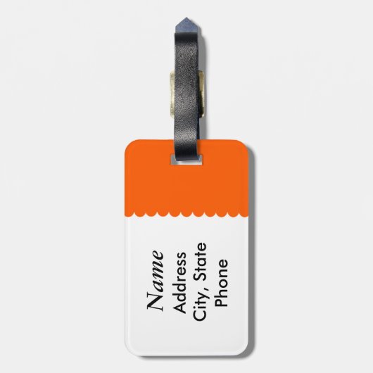 Zijn we er nog? Bagage label (Achterkant verticaal)