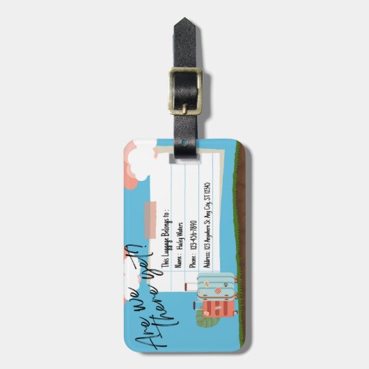 Zijn we er nog bagagelabel? bagagelabel (Voorkant verticaal)