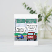 Zijn we er nog? briefkaart (Staand voorkant)