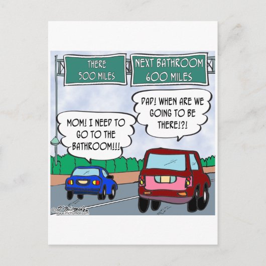 Zijn we er nog? briefkaart (Voorkant)