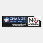 Zijn we er nog? bumpersticker (Voorkant)