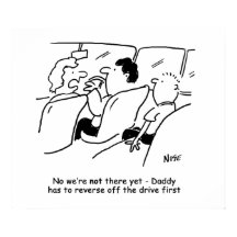 Zijn we er nog? Funny Child Cartoon