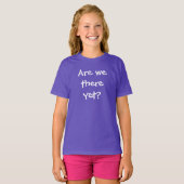Zijn we er nog? Kind T-shirt (Voorkant volledig)