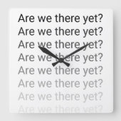 Zijn we er nog? Klok (Voorkant)