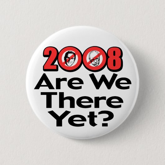 Zijn we er nog? Knoop Ronde Button 5,7 Cm (Voorkant)