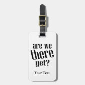 Zijn we er nog maar grappig reizen? bagagelabel (Voorkant verticaal)
