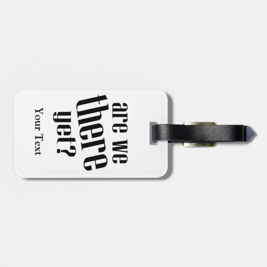 Zijn we er nog maar grappig reizen? bagagelabel (Achterkant horizontaal)