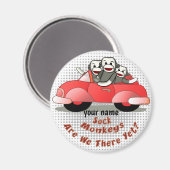 Zijn we er nog, Sock Monkey magneet? Magneet (Voorkant / Achterkant)