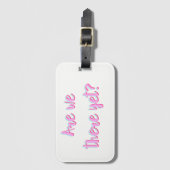 Zijn we er nog steeds Label voor bagagereizen? Bagagelabel (Voorkant (verticaal))