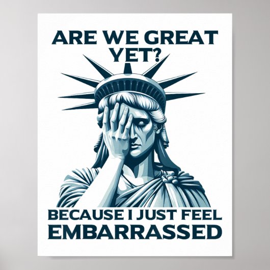 Zijn we geweldig huilend standbeeld van vrijheid v poster (Voorkant)