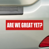 Zijn we geweldig, maar bumpersticker? bumpersticker (Op auto)