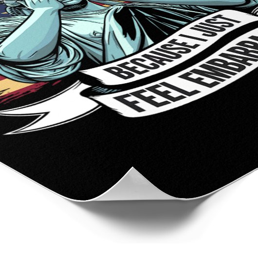 Zijn we geweldig, maar omdat ik me gewoon beschaam poster (Hoek)