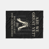 Zijn we geweldig, maar omdat ik me gewoon schaam?  fleece deken (Voorkant (Horizontaal))