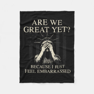 Zijn we geweldig, maar omdat ik me gewoon schaam?  fleece deken