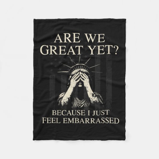 Zijn we geweldig, maar omdat ik me gewoon schaam?  fleece deken (Voorkant)