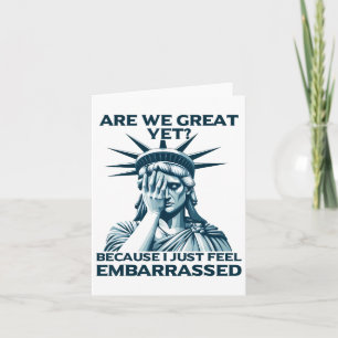 Zijn we groot maar huilen Statue of Liberty Sad US Kaart